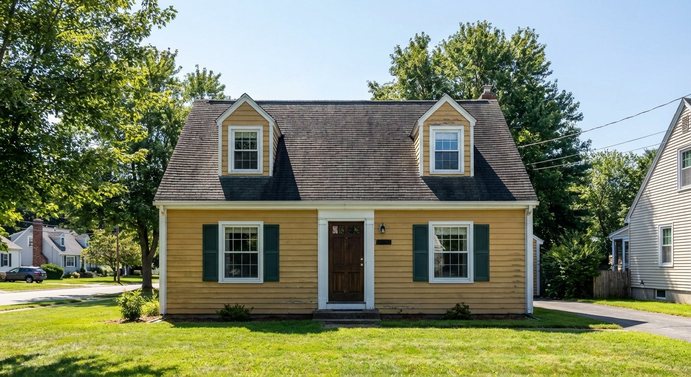 Before: Cape Cod home in original colors
