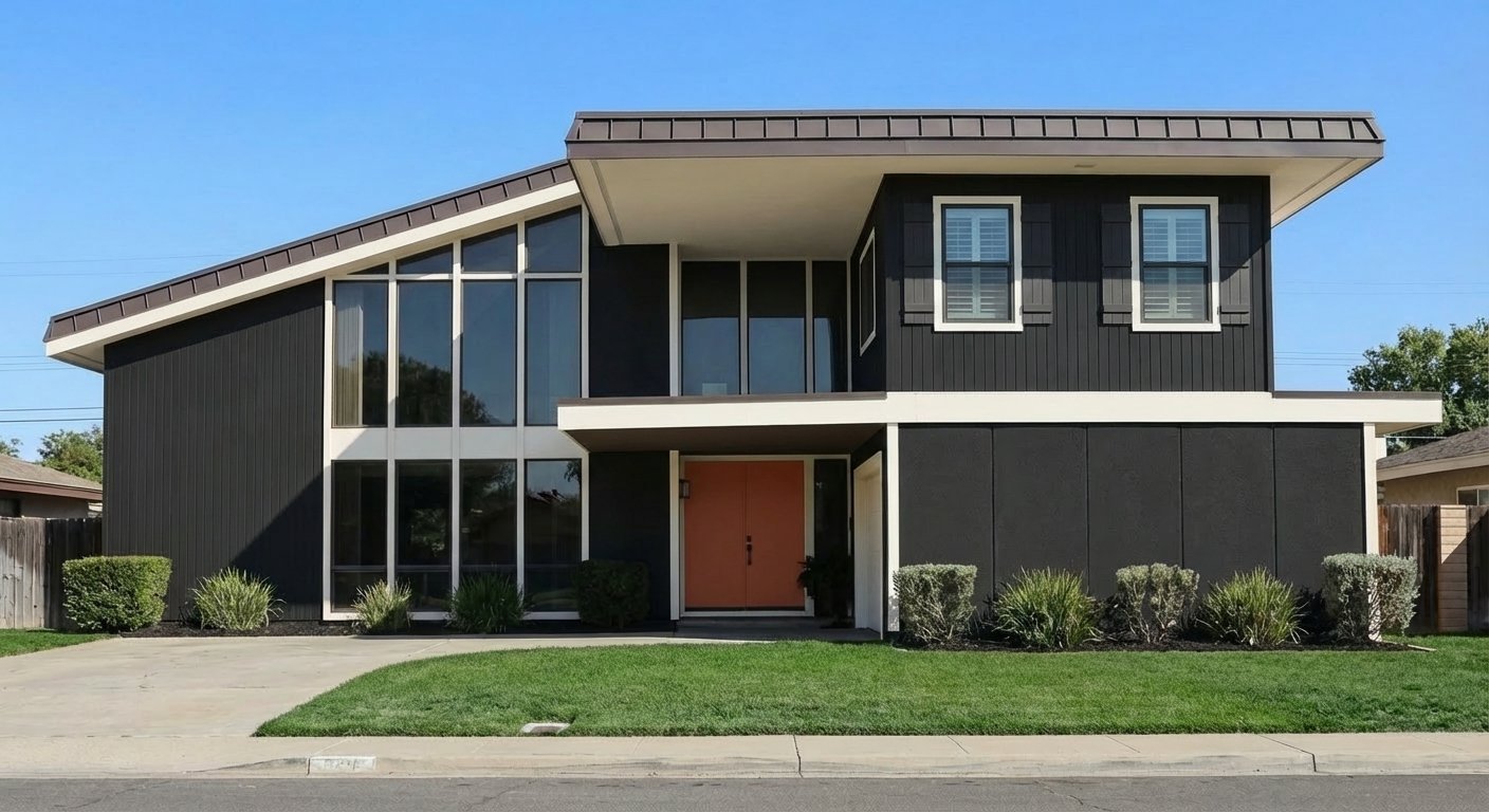 After: Contemporary home with new paint colors applied