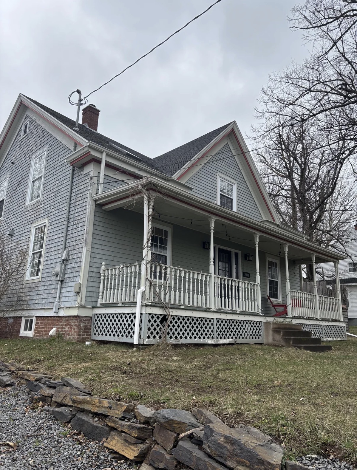 Original house before painting