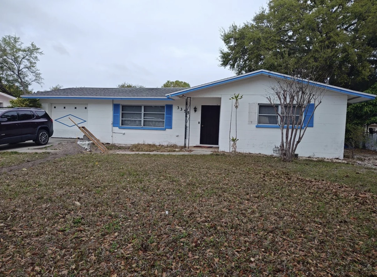 Original house before painting