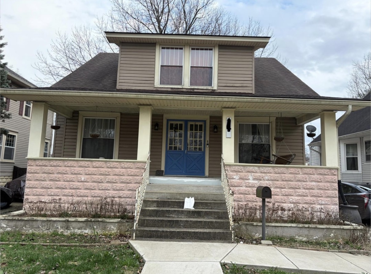 Original house before painting
