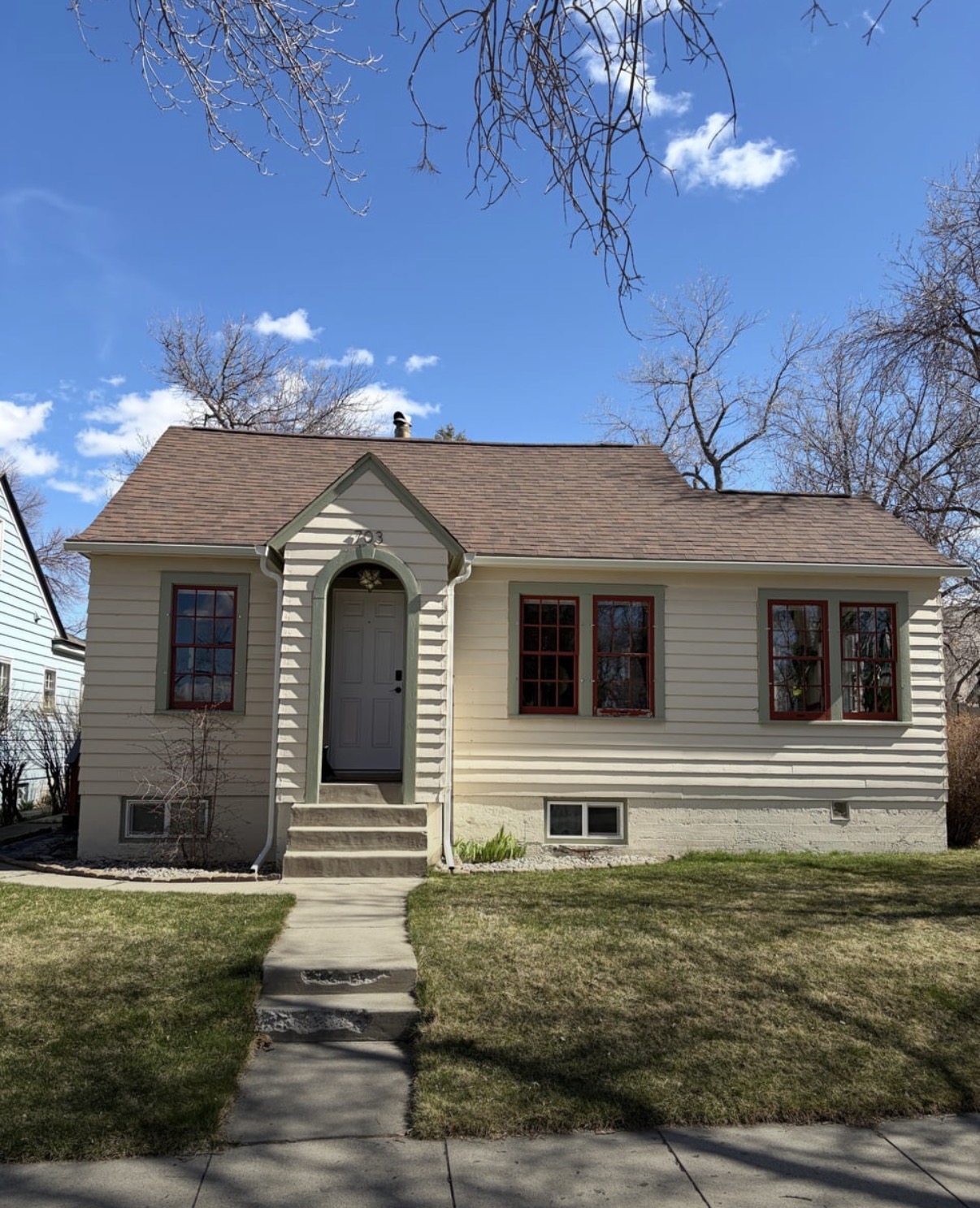 Original house before painting