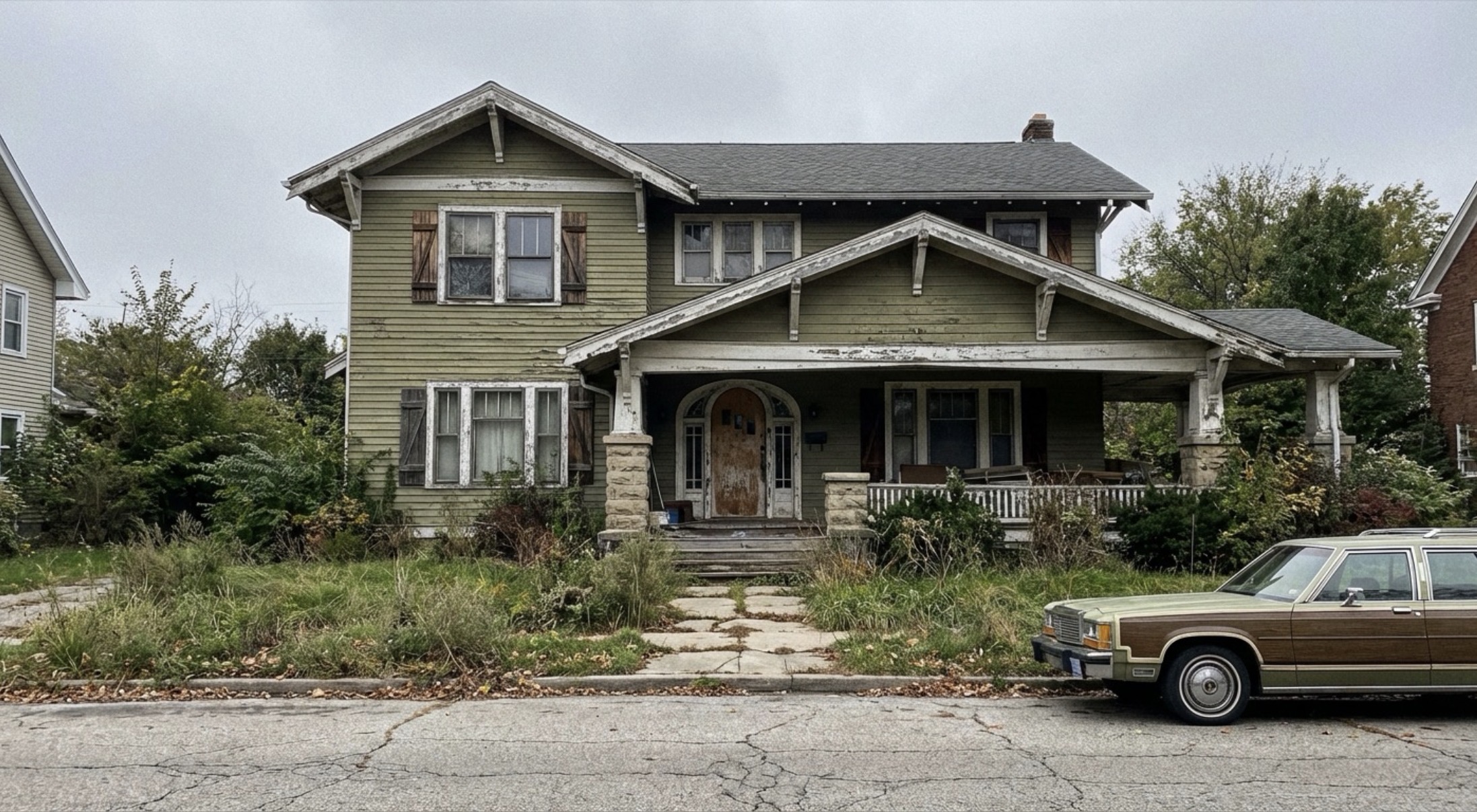 House exterior before AI paint visualization