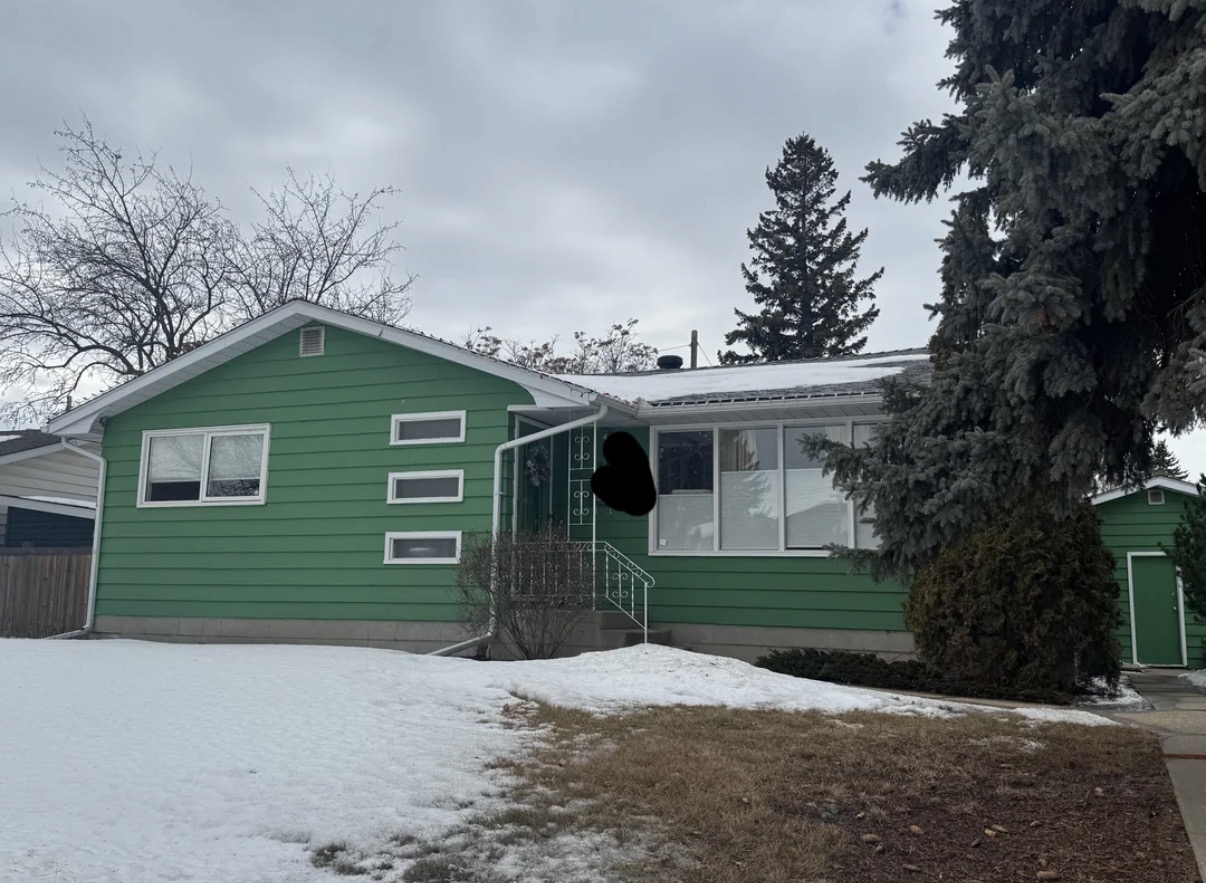 Original house before painting