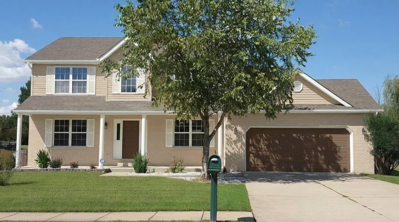 House exterior after AI paint color preview