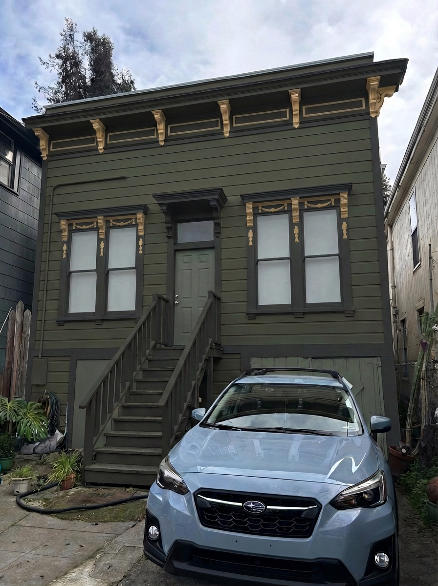 House exterior after AI paint color preview