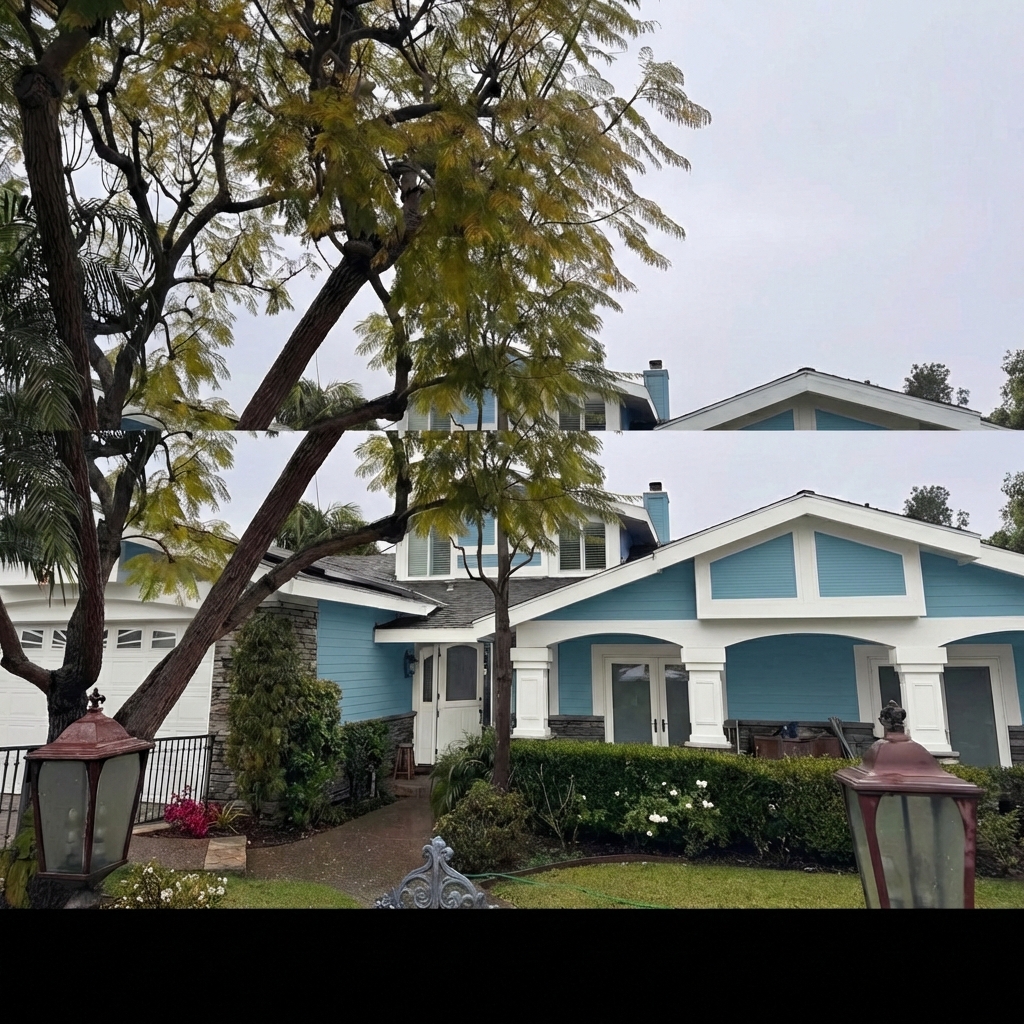 House exterior after AI paint color preview