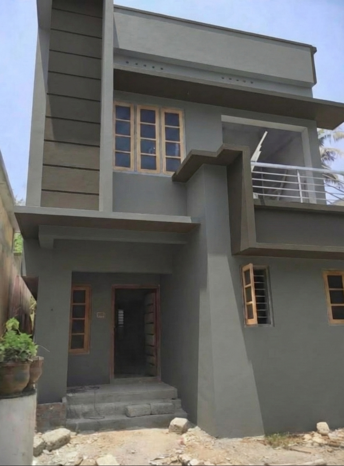 AI-rendered house in new paint colors