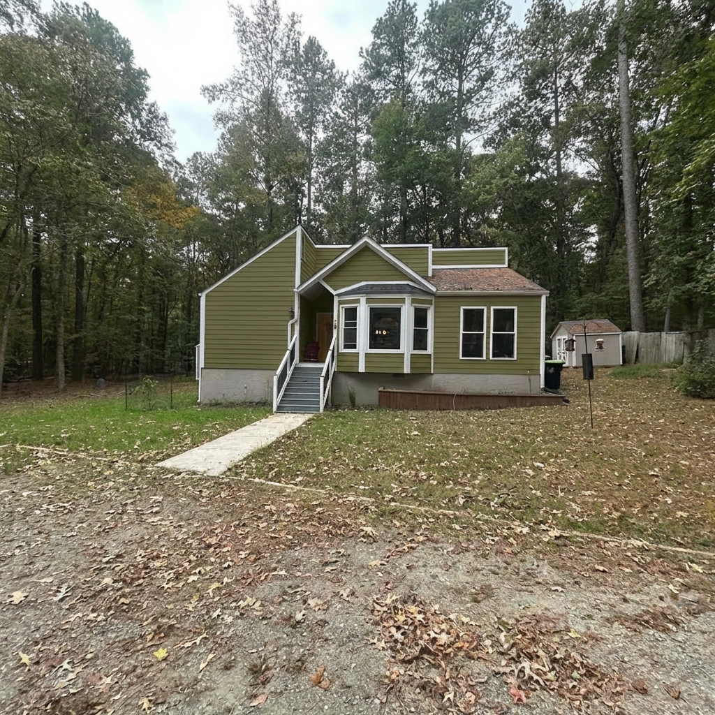 House exterior after AI paint color preview