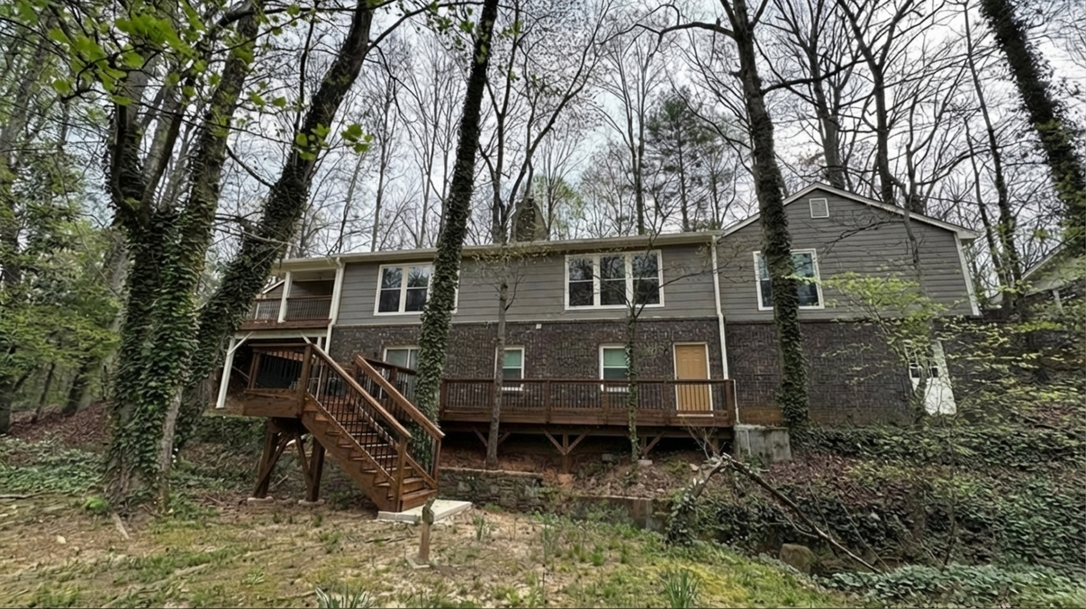 AI-rendered house in new paint colors