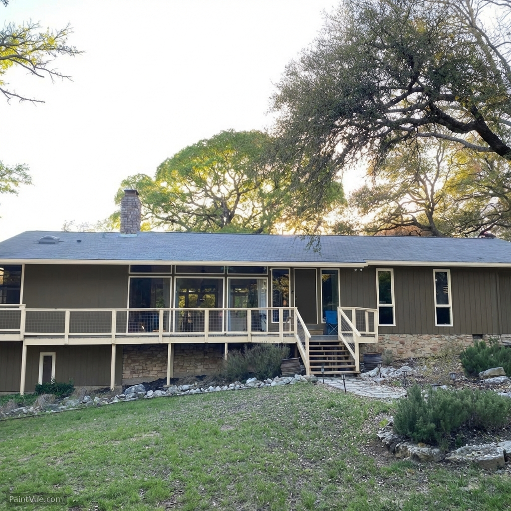 House exterior after AI paint color preview