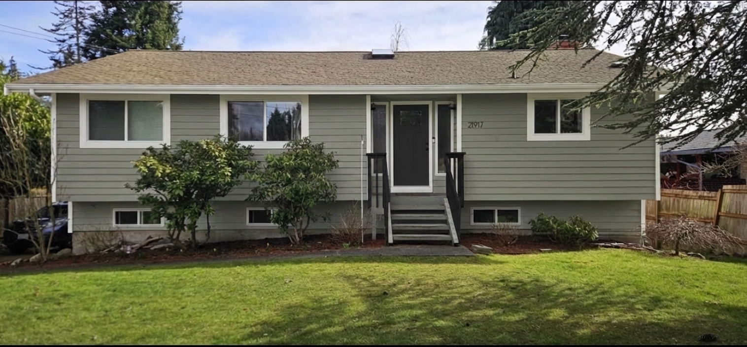 AI-rendered house in new paint colors