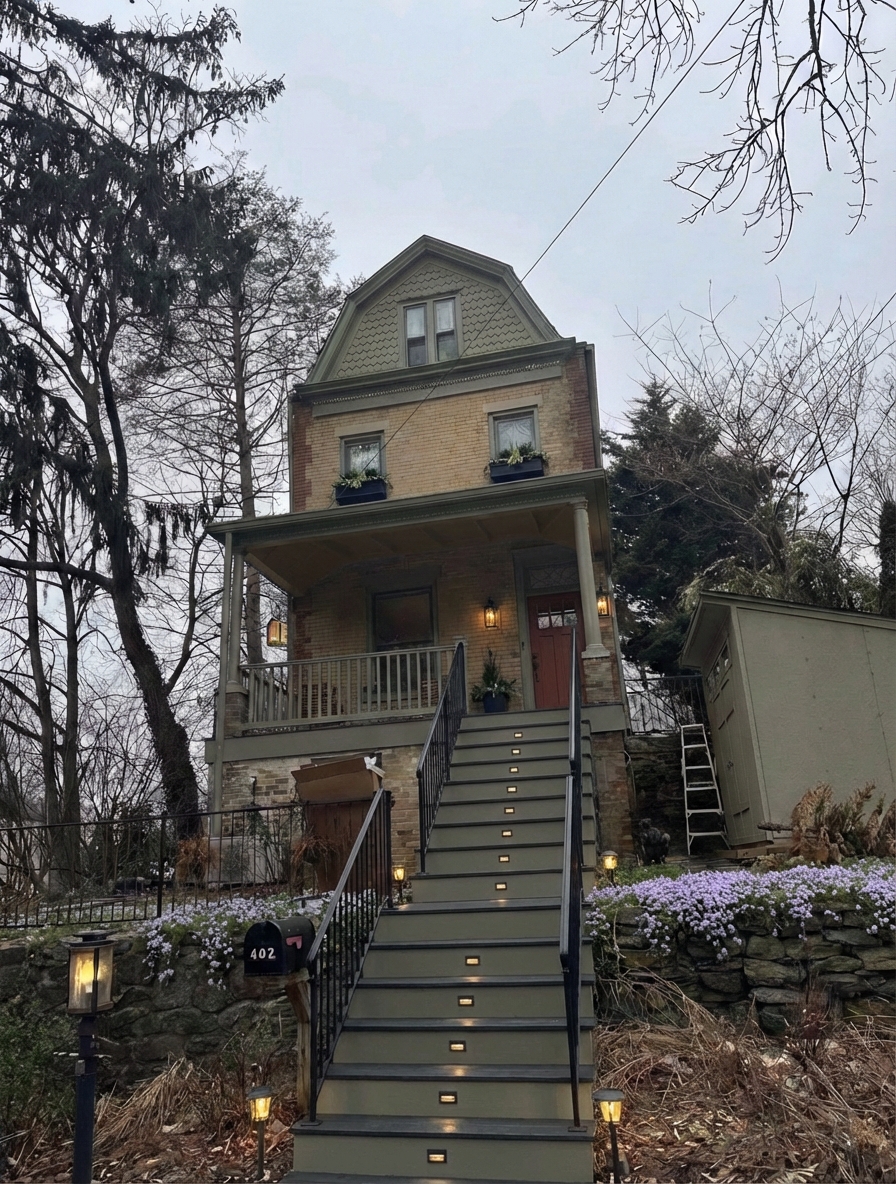 House exterior after AI paint color preview