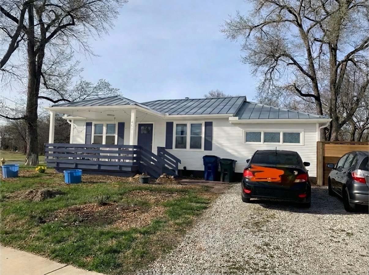 AI-rendered house in new paint colors