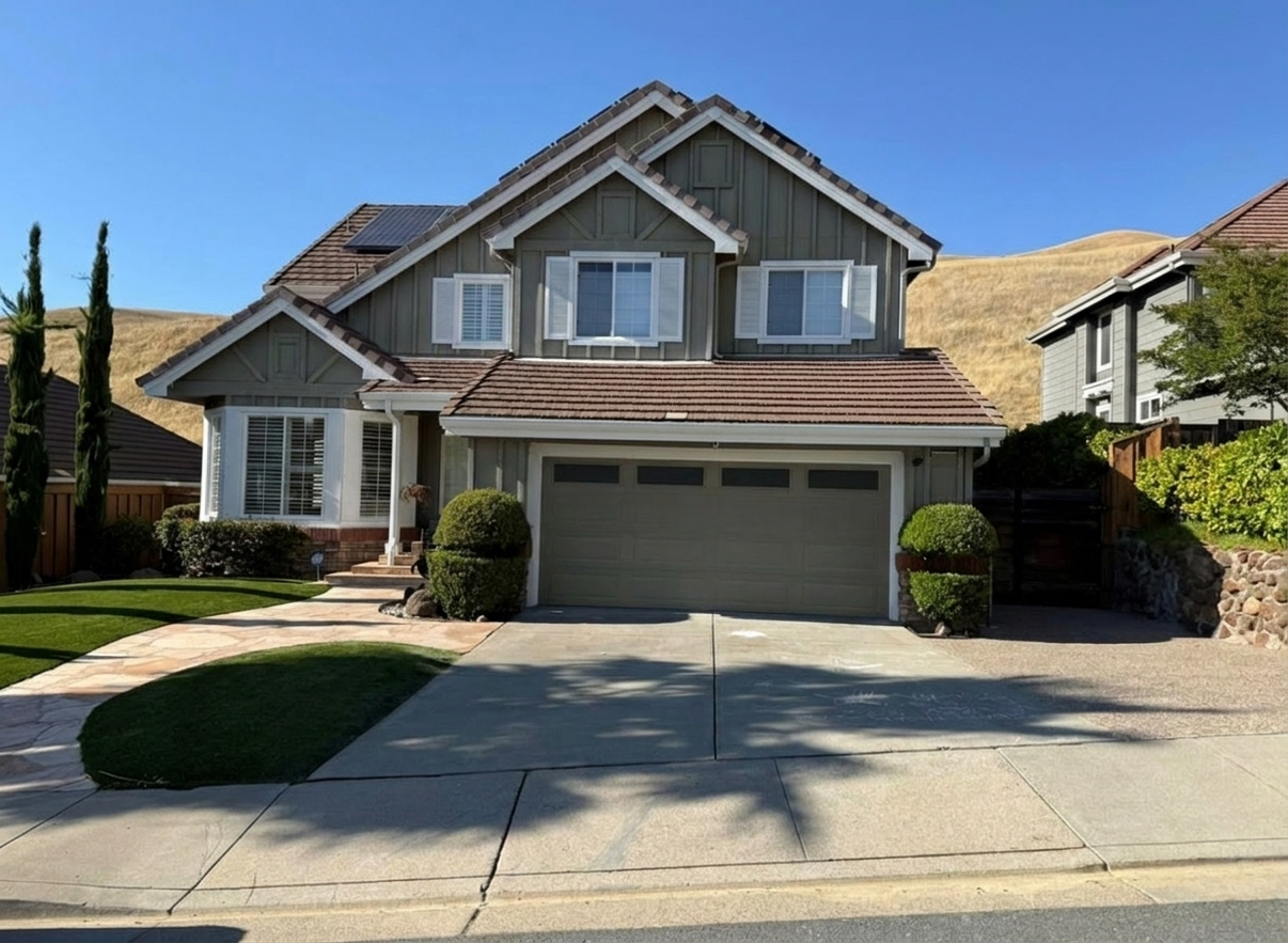 A home repainted in Rosemary