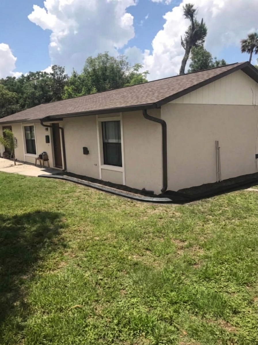 AI-rendered house in new paint colors