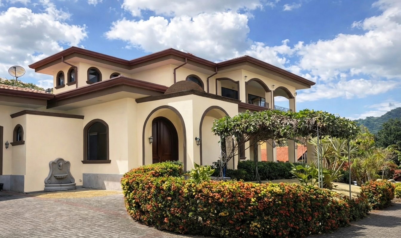 AI-rendered house in new paint colors