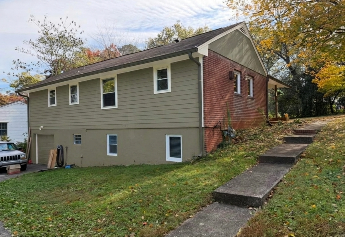 AI-rendered house in new paint colors