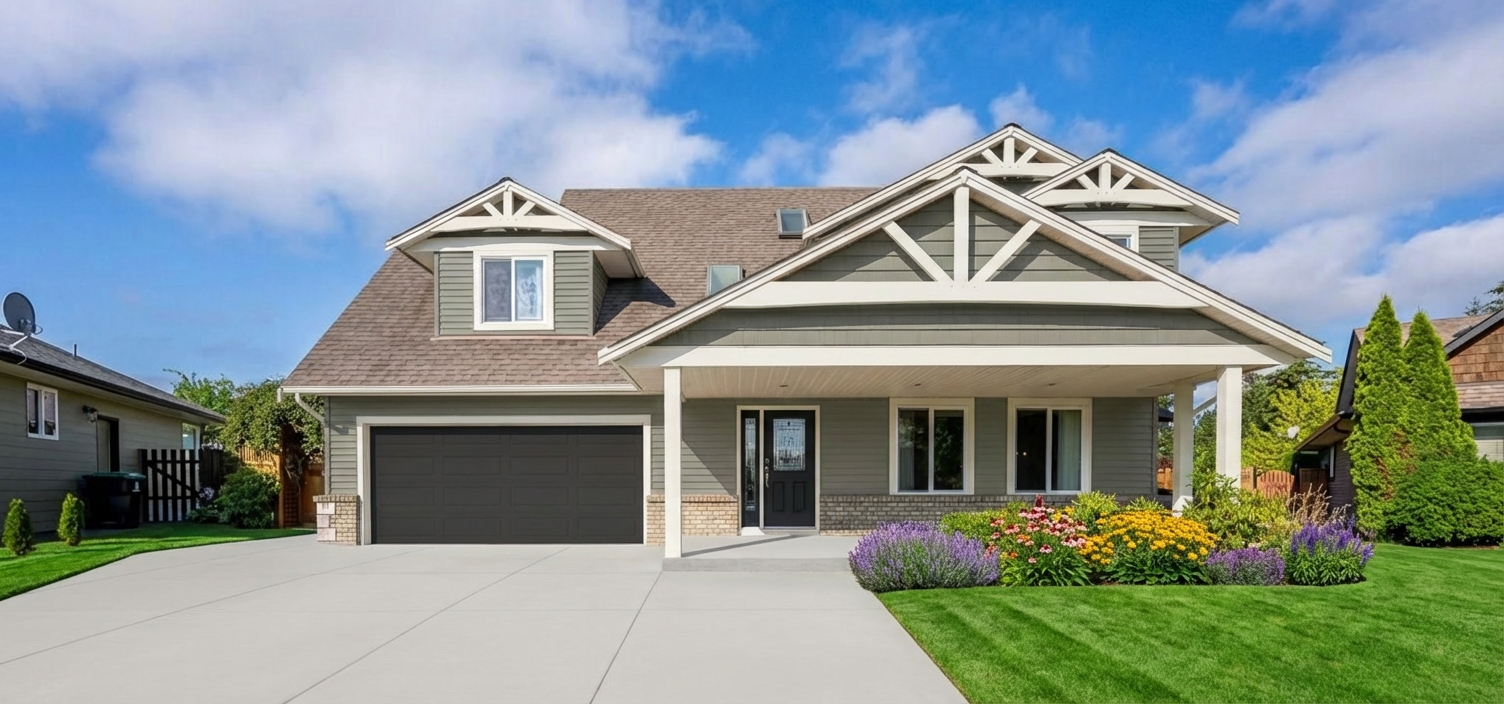 House exterior after AI paint color preview