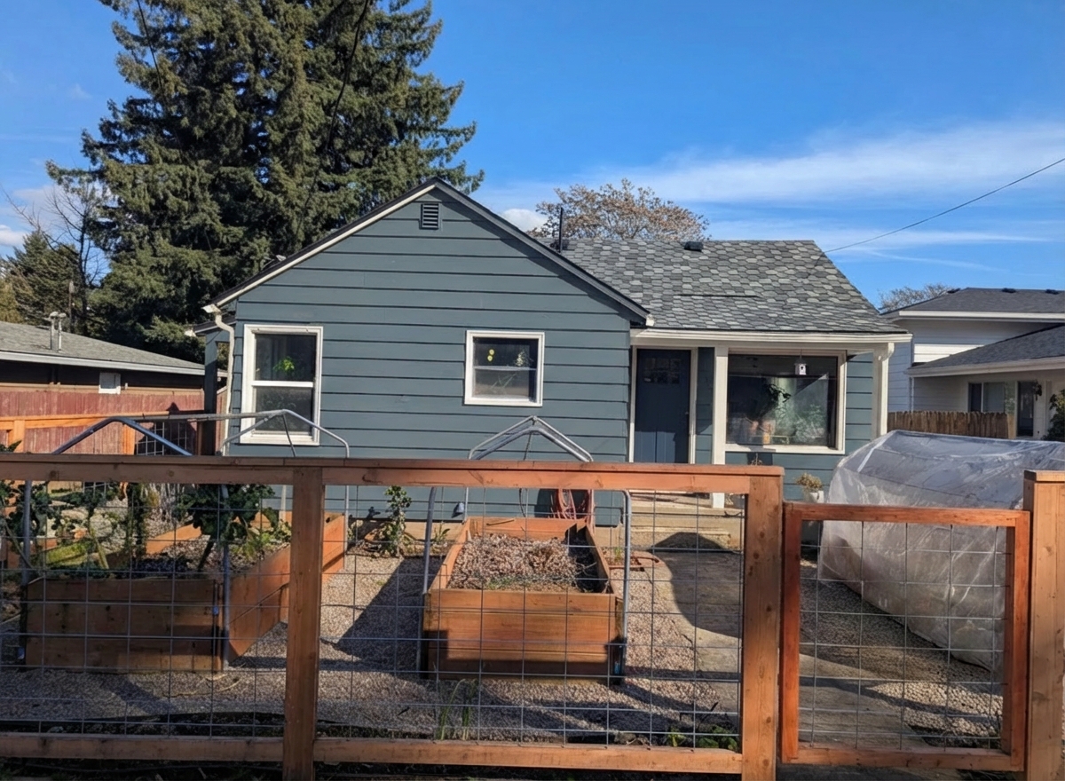 House exterior after AI paint color preview