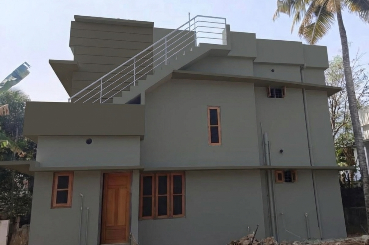 AI-rendered house in new paint colors