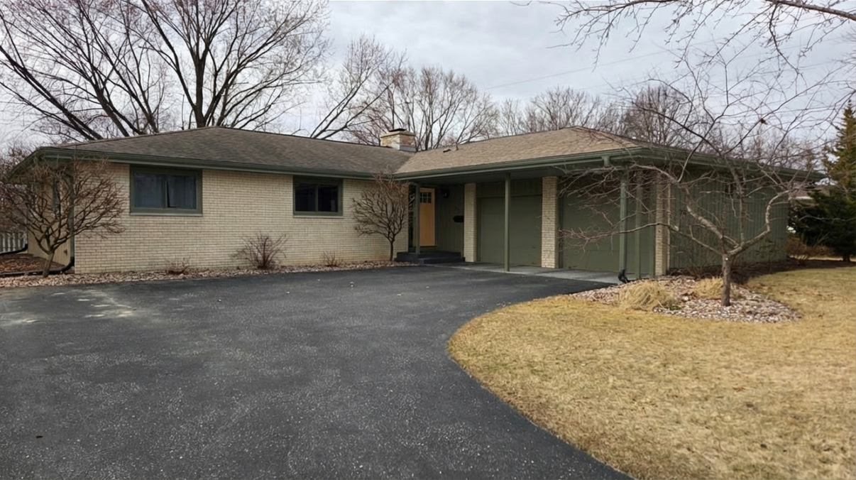 AI-rendered house in new paint colors