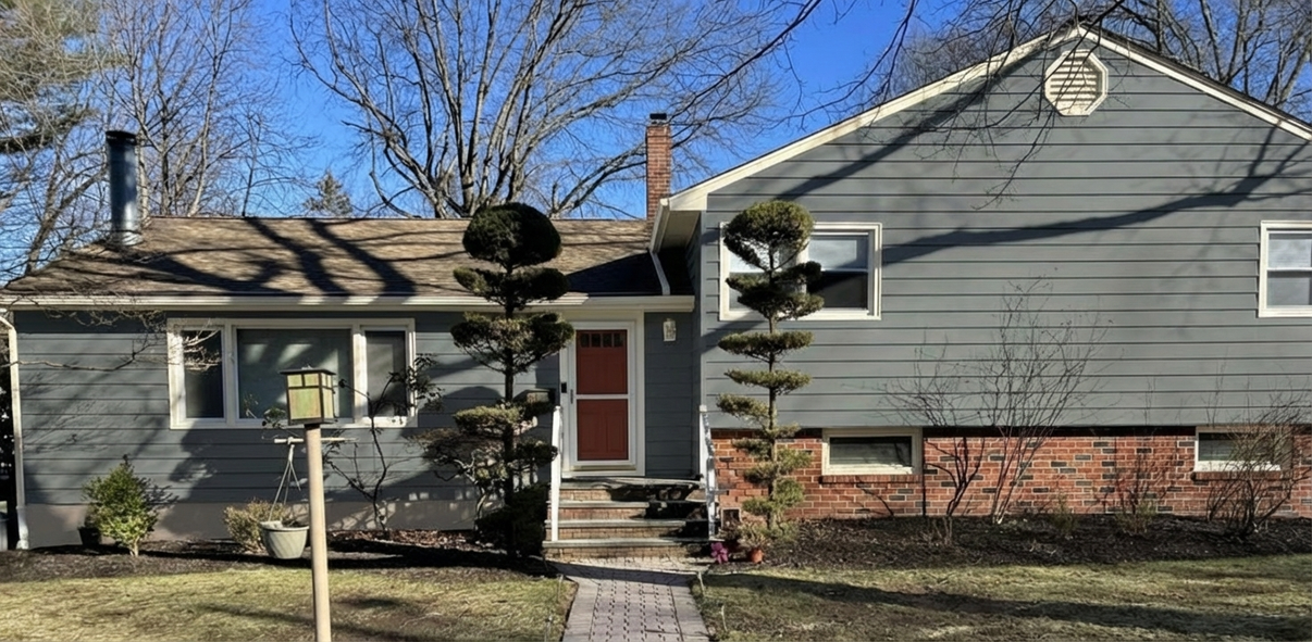 AI-rendered house in new paint colors