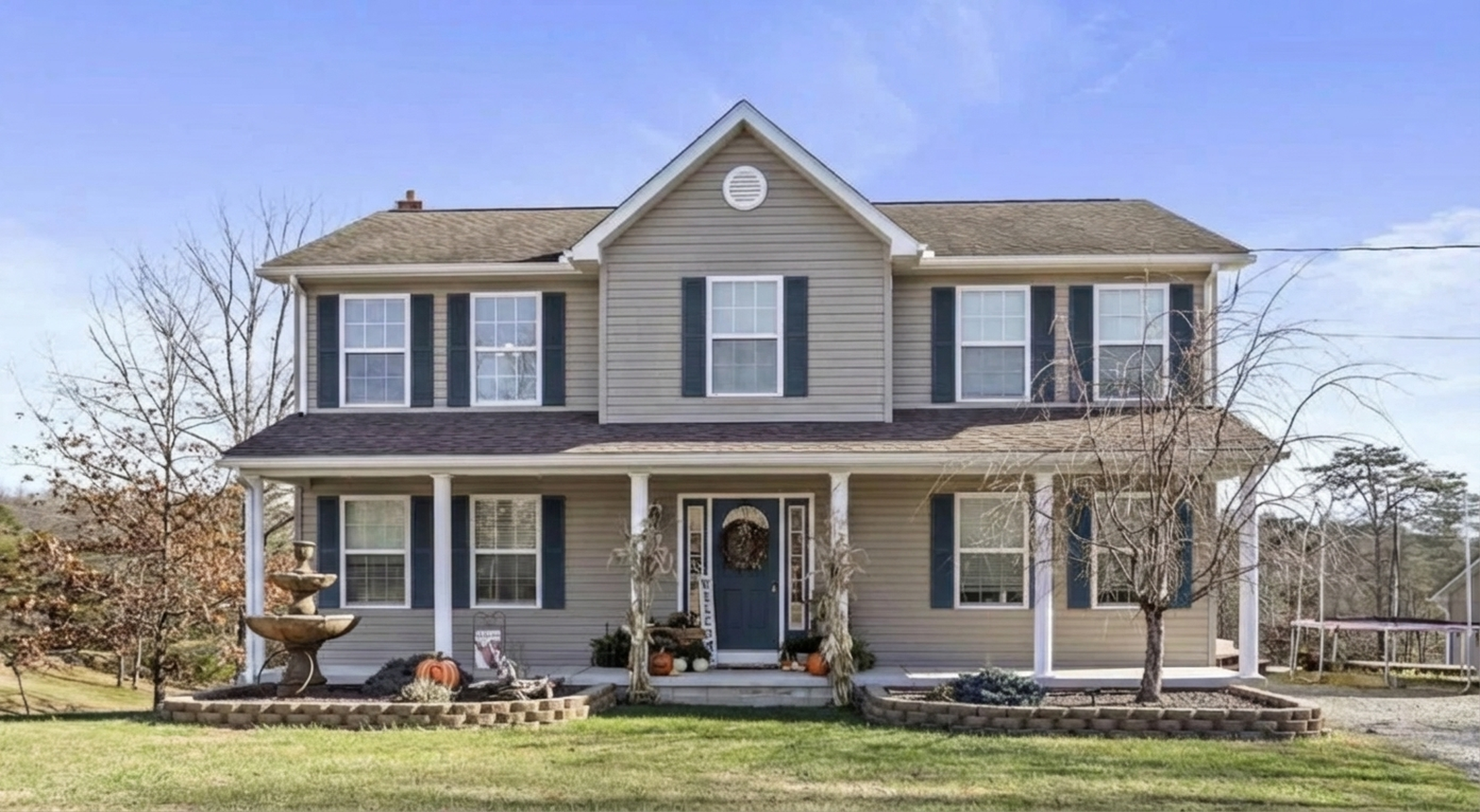 AI-rendered house in new paint colors