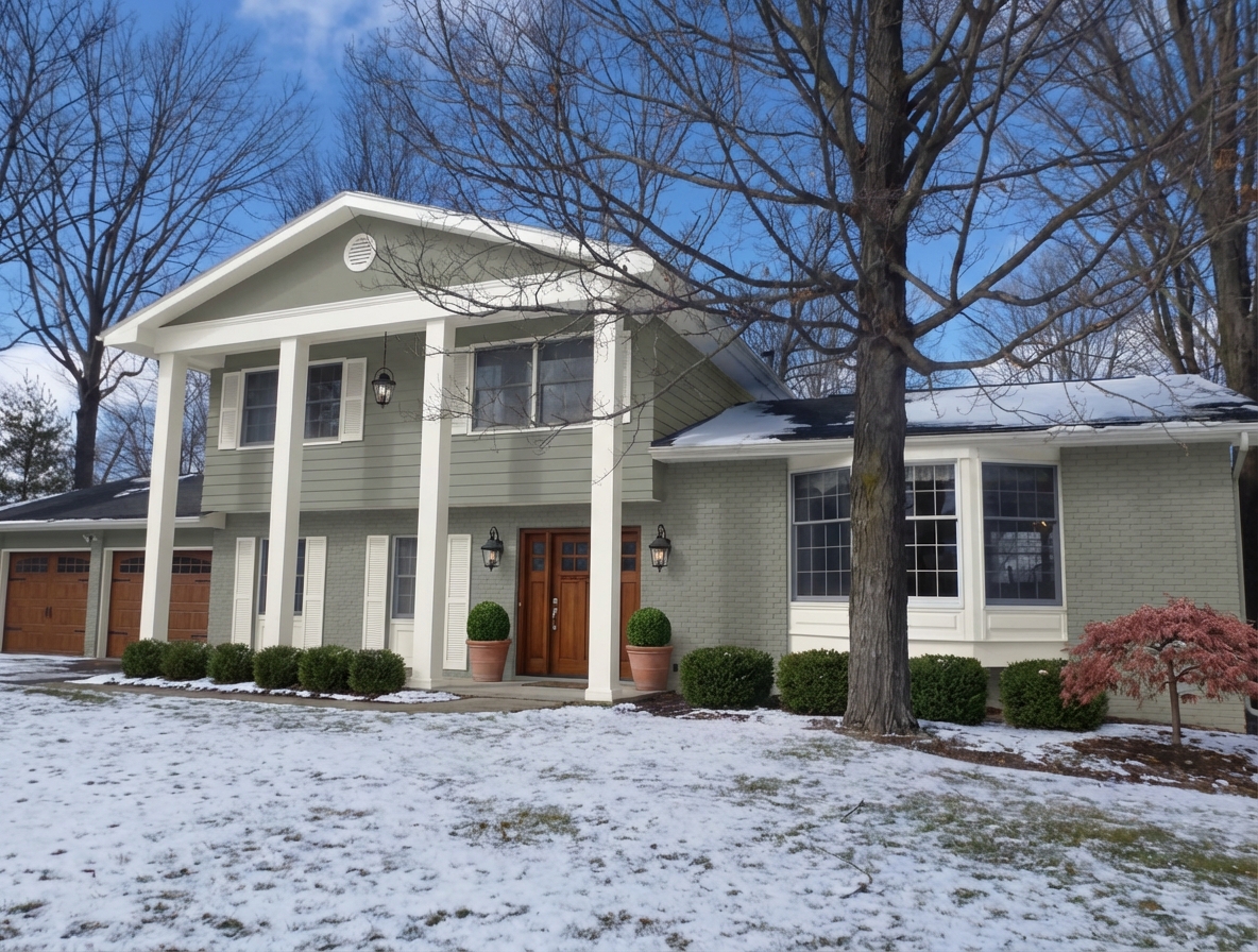 House exterior after AI paint color preview