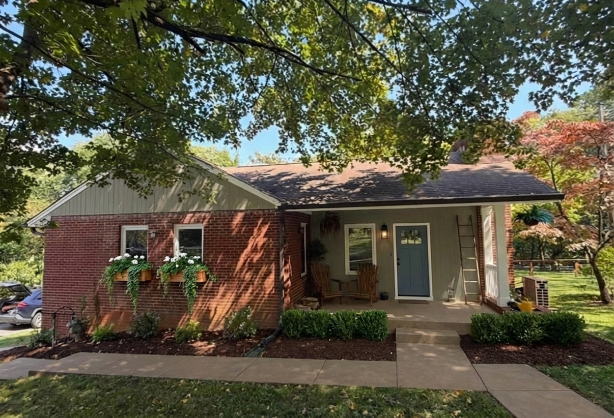 AI-rendered house in new paint colors