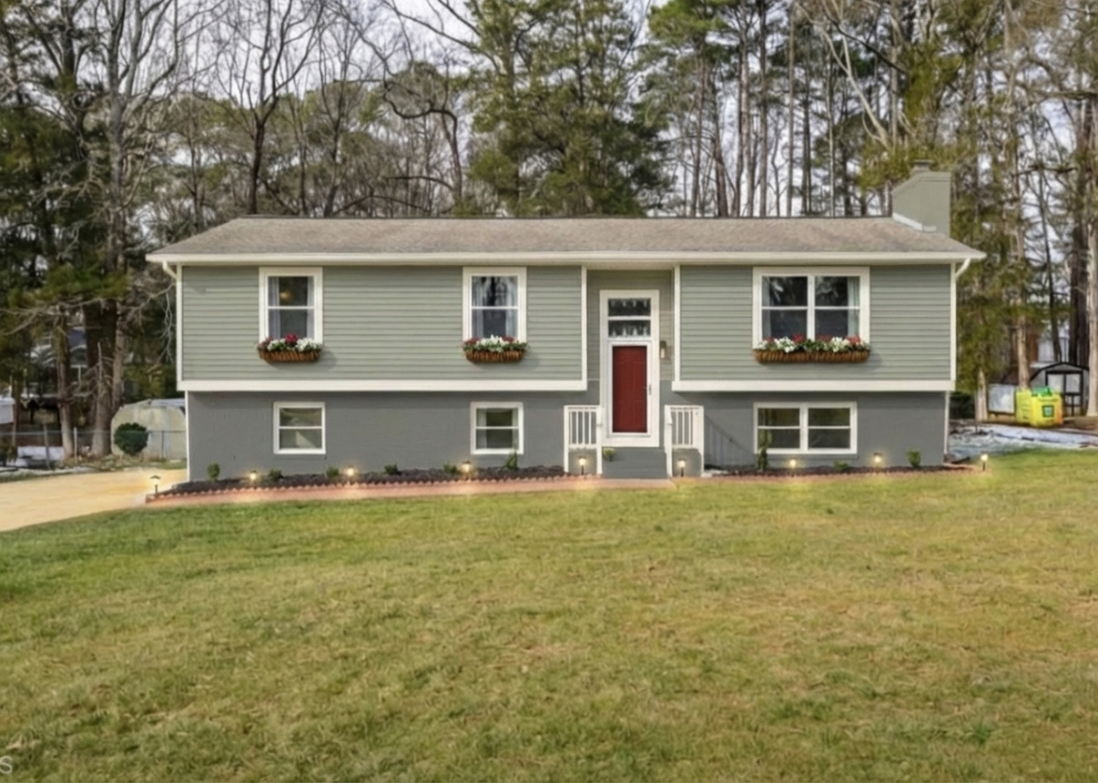 AI-rendered house in new paint colors