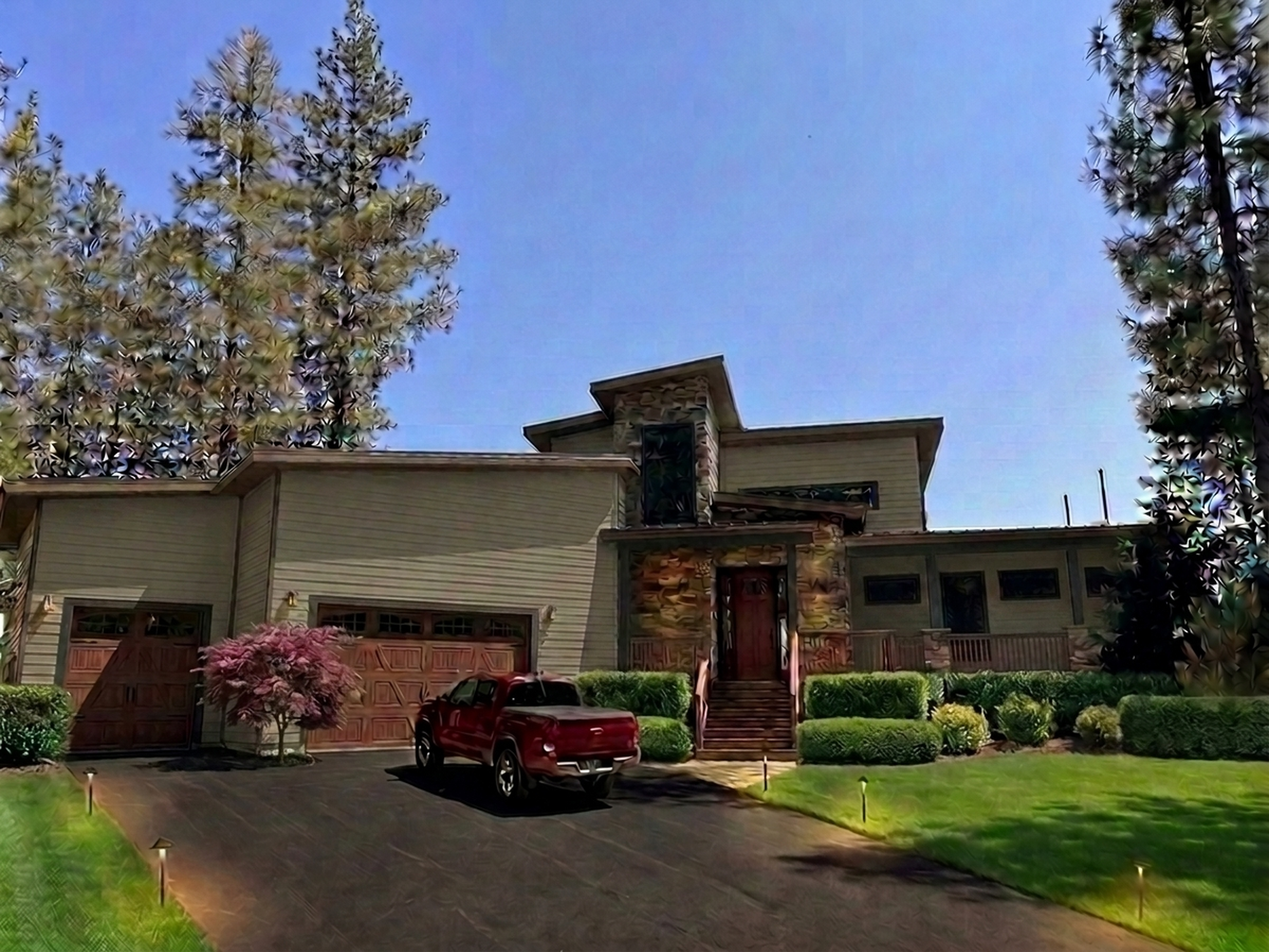 A home repainted in Eclipse and Status Bronze