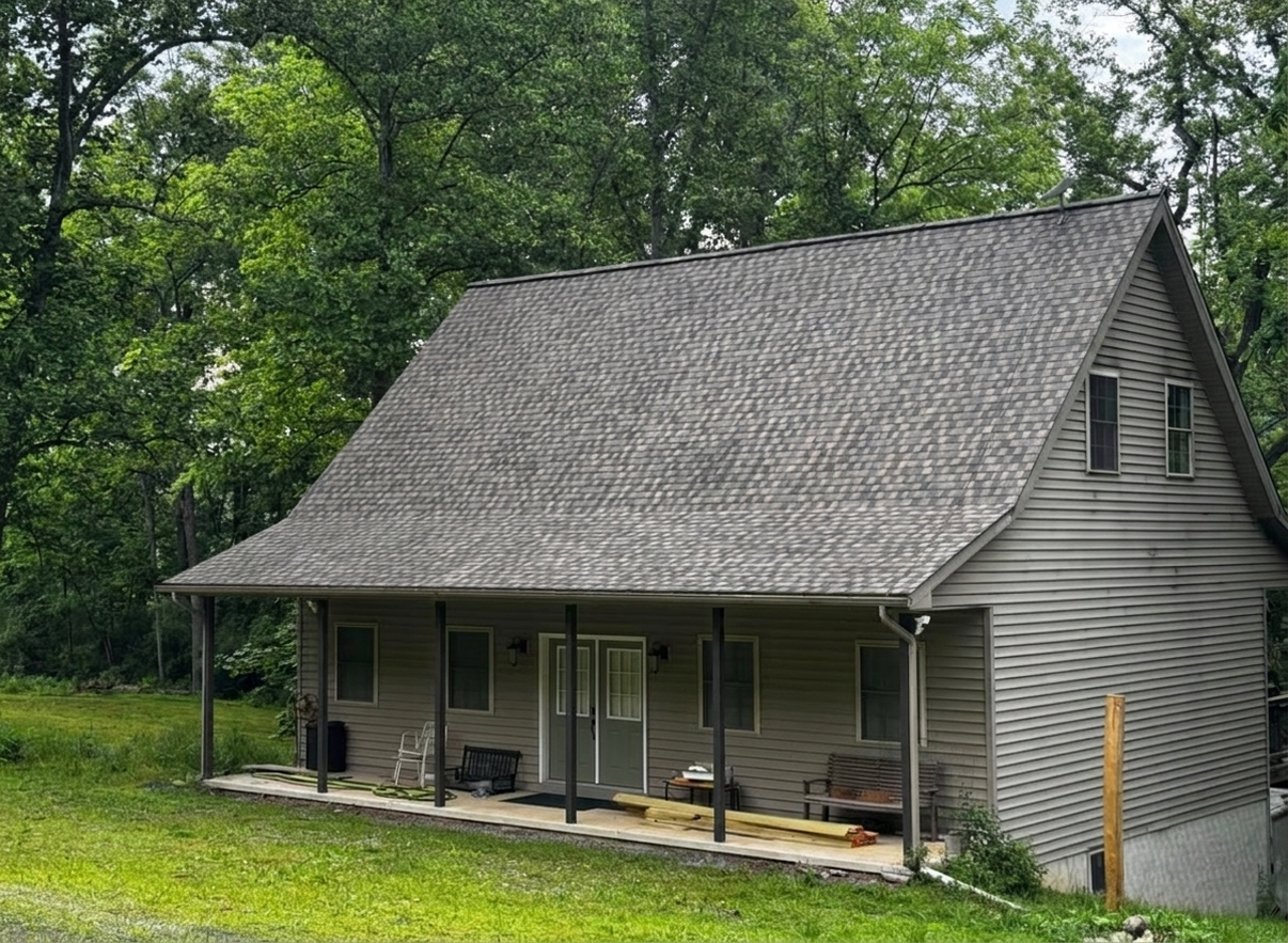 AI-rendered house in new paint colors