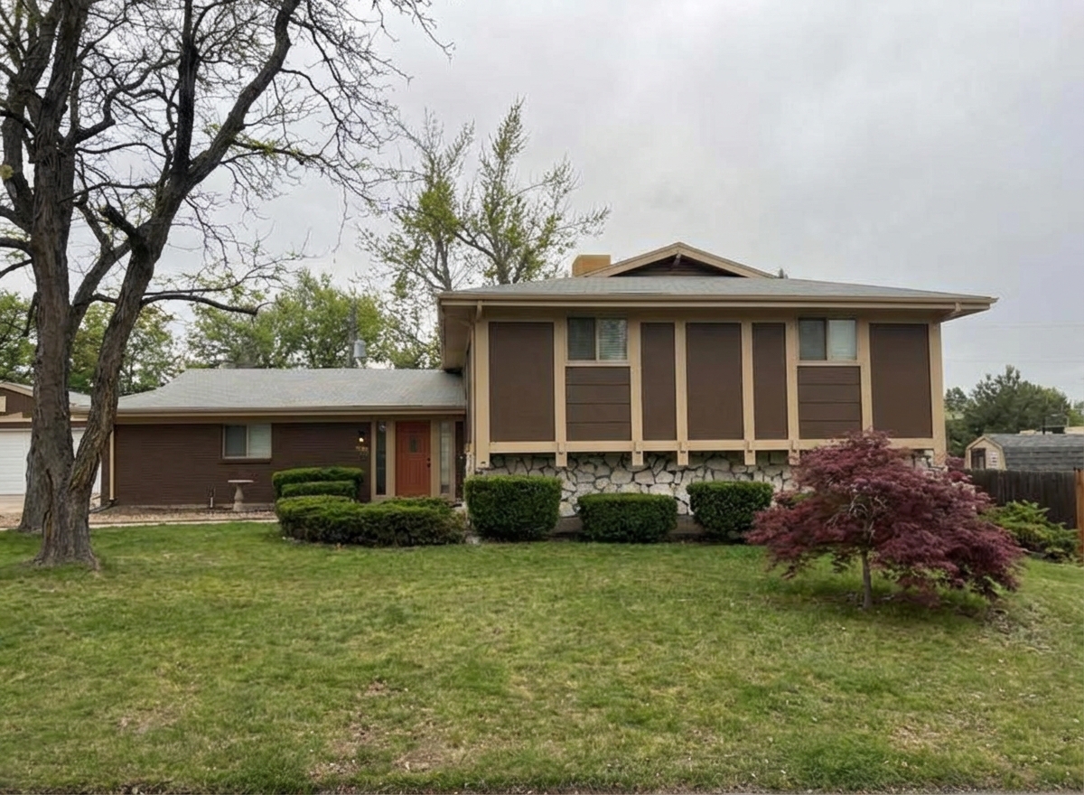 House exterior after AI paint color preview