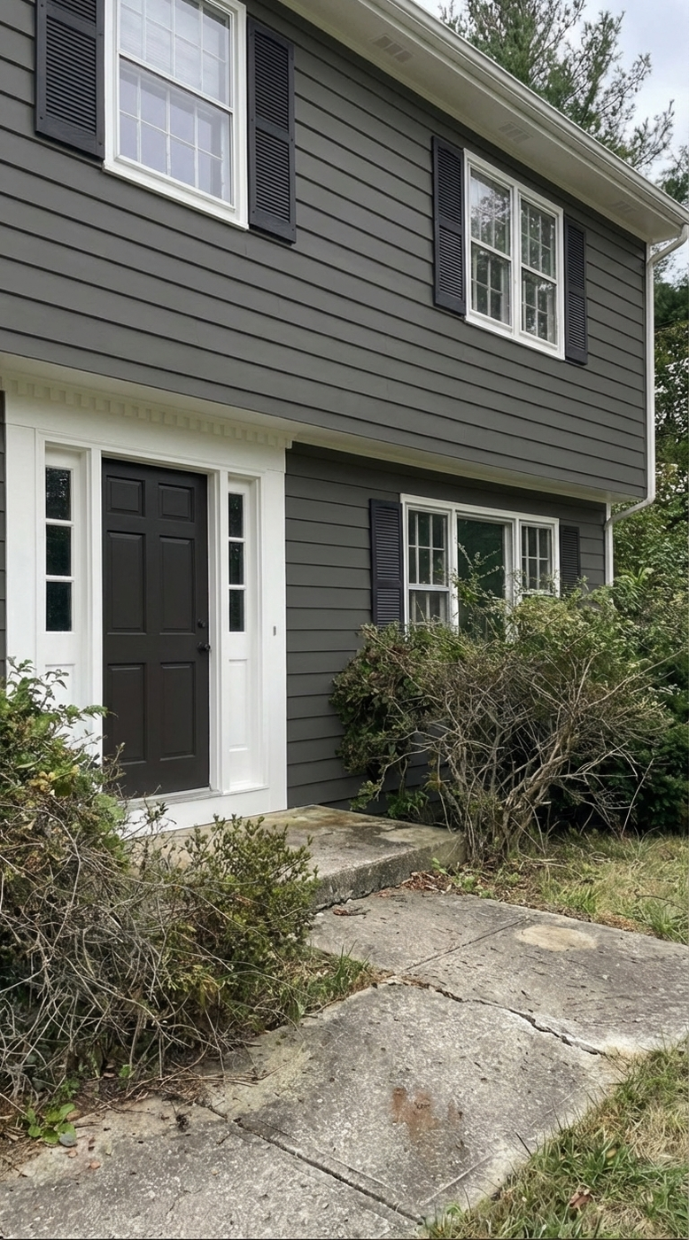 House exterior after AI paint color preview