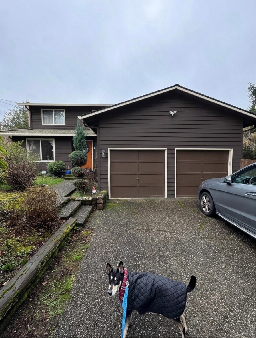 AI-rendered house in new paint colors