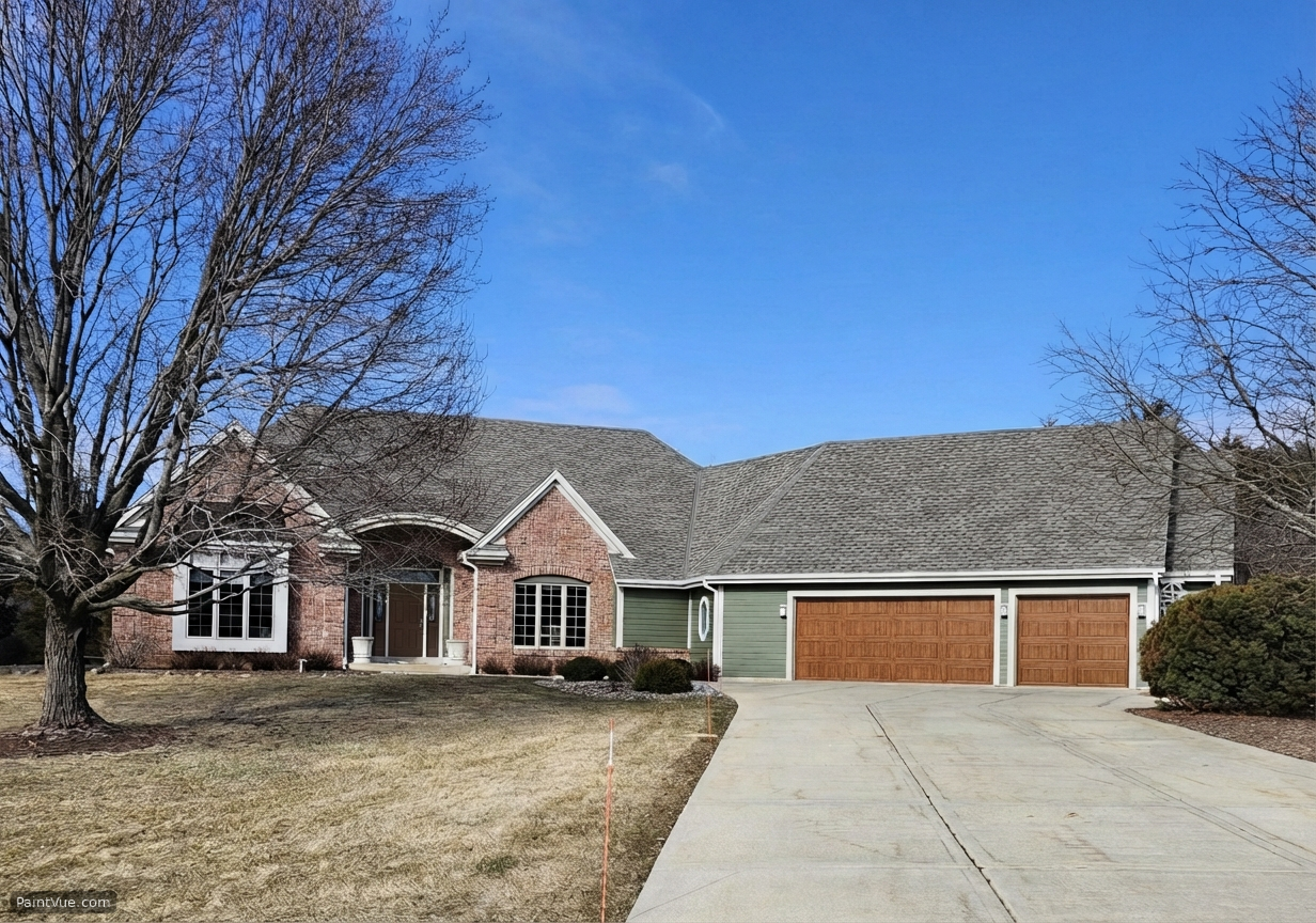 House exterior after AI paint color preview