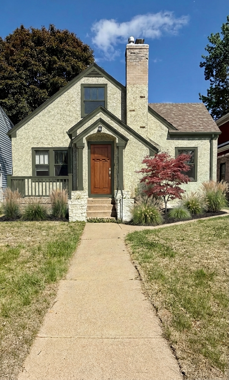 House exterior after AI paint color preview