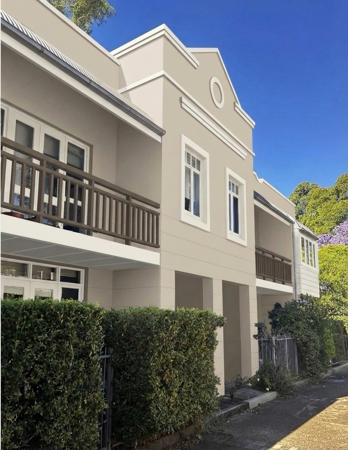 AI-rendered house in new paint colors