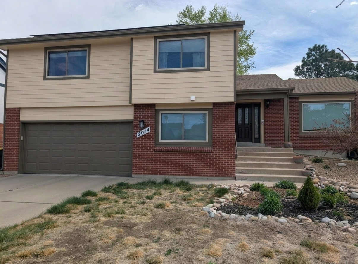 AI-rendered house in new paint colors